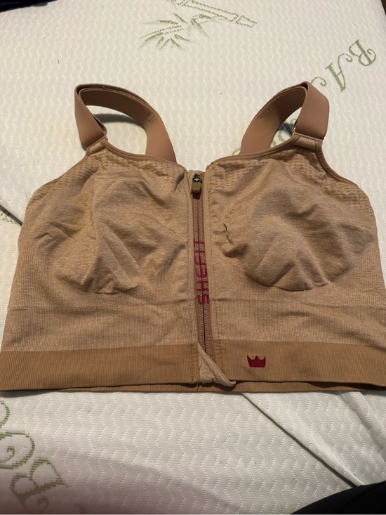 SHEFIT Other - SHEFIT Nude/Tan Front-Zip Sports Bra 3Luxe